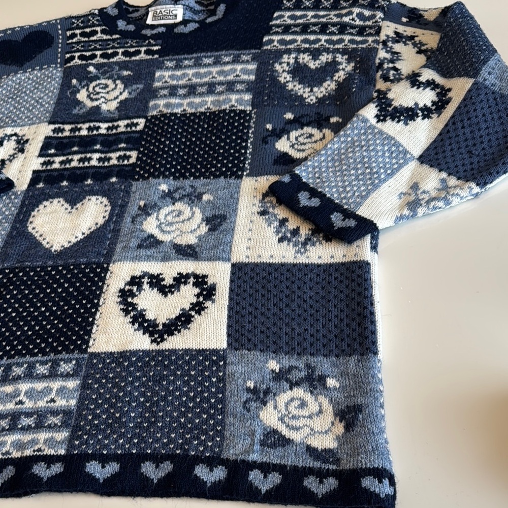 Vintage Basic Editions Patchwork Heart And Rose S… - image 3
